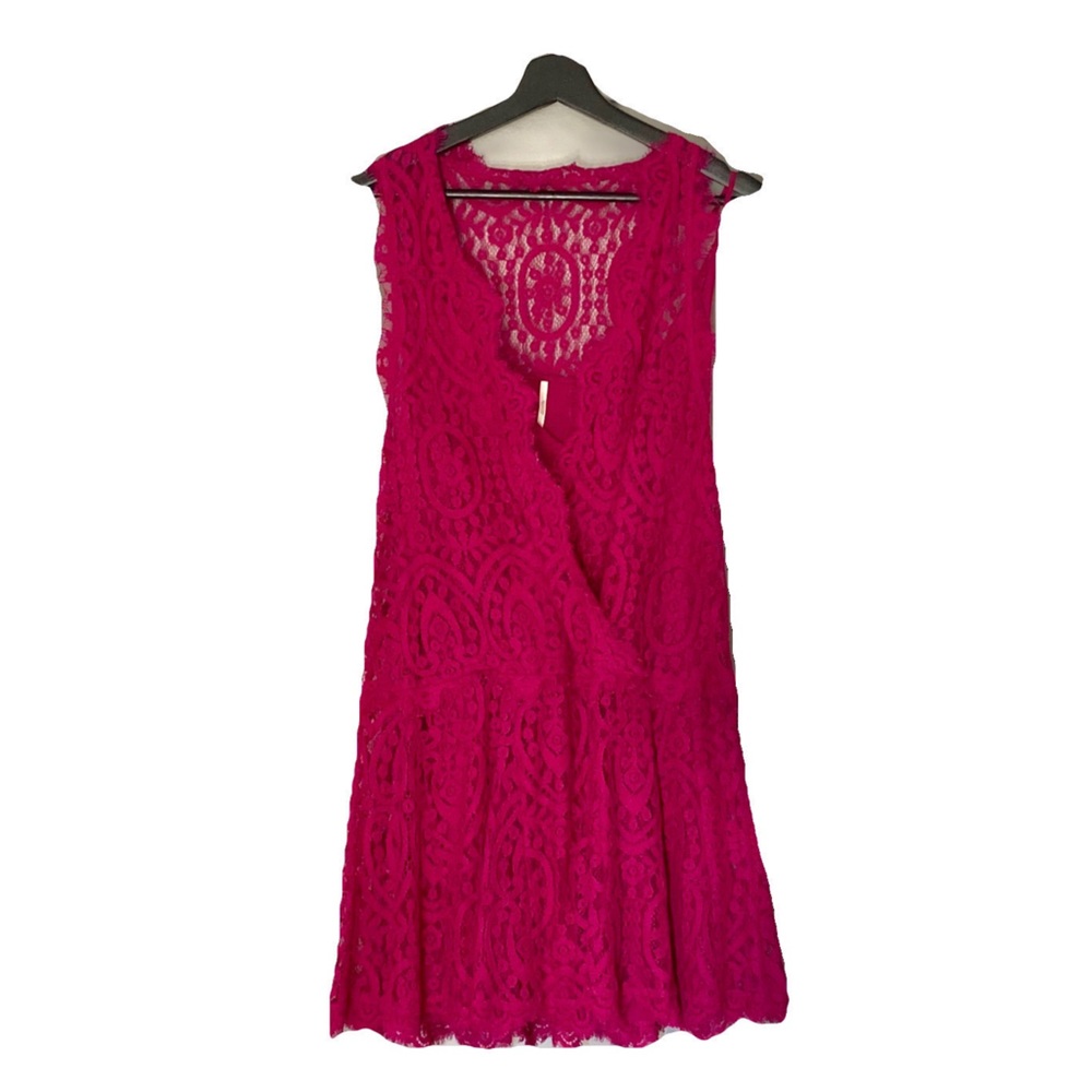 Lace drop waist sundress